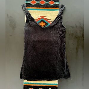 Boden black double-layer flowy sleeveless top size 4 US